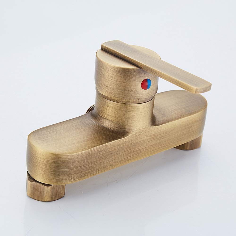 Amazon.co.jp: アンティーク銅シャワーセットヨーロピアンレトロ加圧